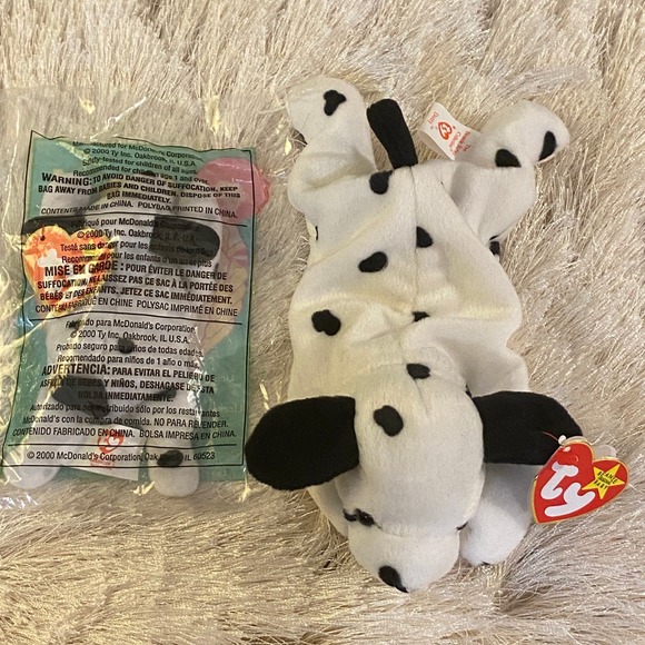🐾 RARE Ty Beanie Baby DOTTY & UNOPENED TEENIE DOTTY - both have TAG ERRORS! 🐾 - Picture 5 of 16